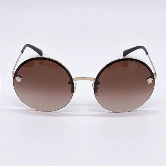 New! Versace Round Brown 59mm Sunglasses main image 8